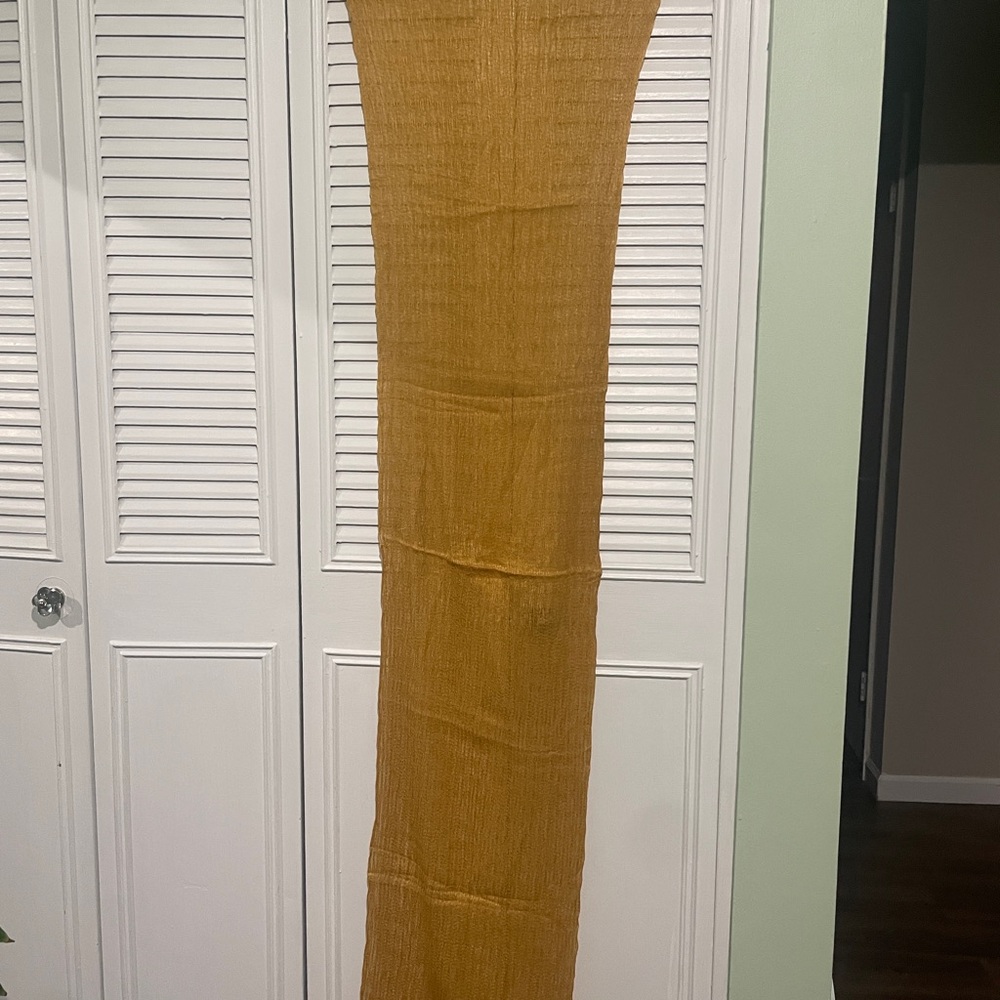 Coldwater Creek Golden Mustard Knit Scarf Wrap